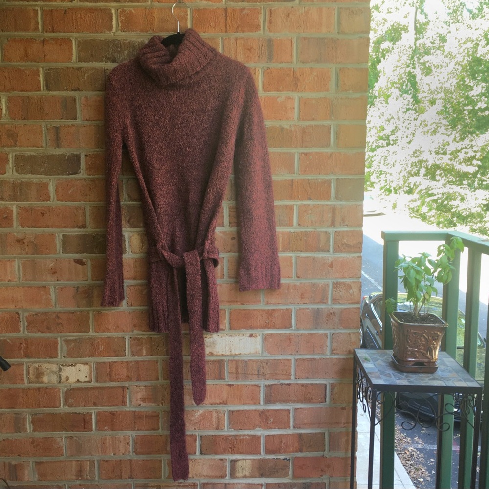 Free People Belted Tunic Sweater Dress